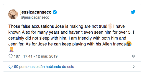 Expareja de José Canseco habla de su relación con Alex Rodríguez