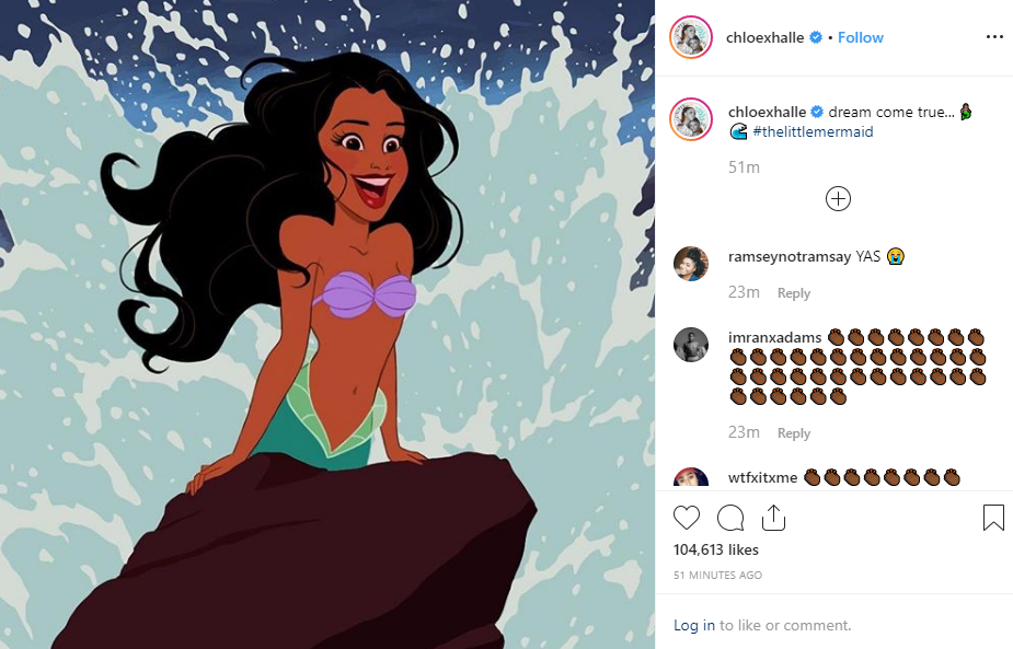Image result for Halle Bailey será Ariel en la nueva âSirenitaâ