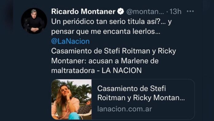 El enojo de Ricardo Montaner ante una grave acusación a su mujer, Marlene Rodríguez