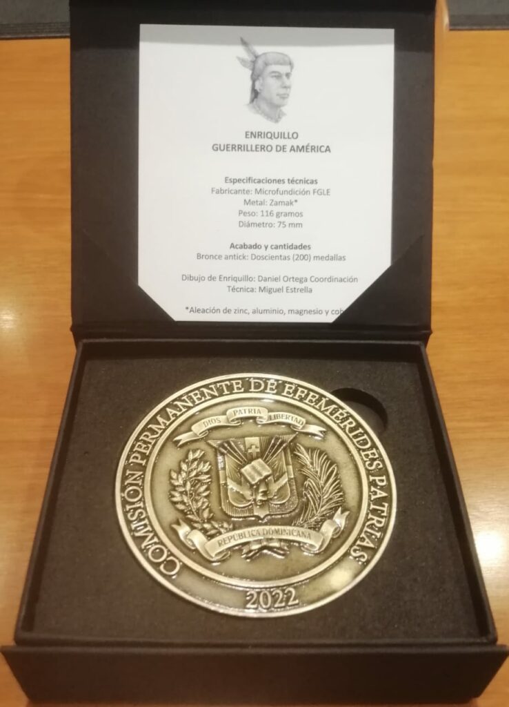 Gobierno pone a circular medalla en honor a cacique Enriquilllo