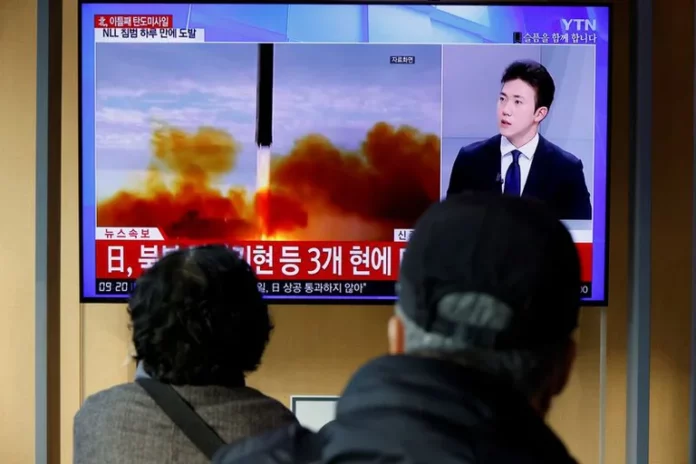 Corea del Norte disparó un misil al mar de Japón