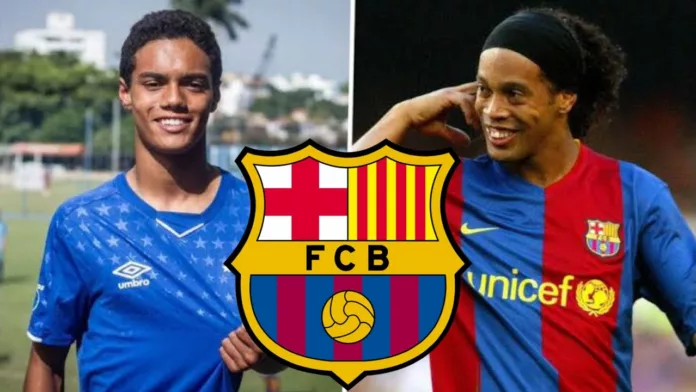 Barcelona oficializó como refuerzo estrella al hijo de Ronaldinho
